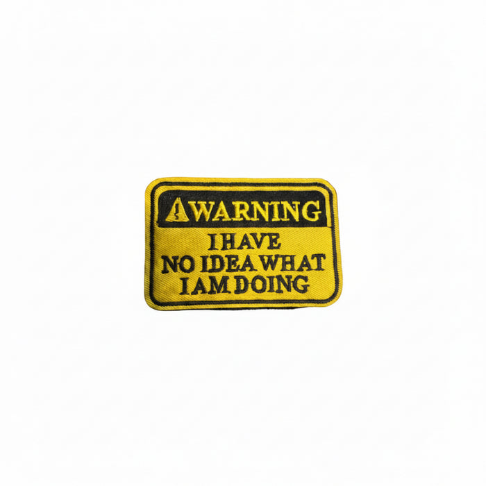 Warning Velcro Patch